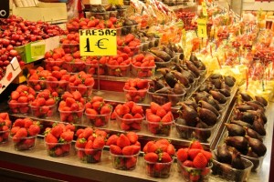 fruits at La Boqueria market