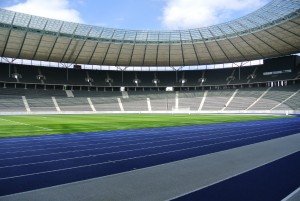 Inside the Olympic stadium Berlin