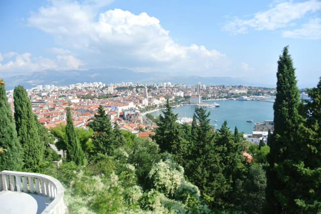 view over Split in Croatia
