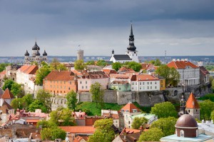 view over Tallinn in Estonia