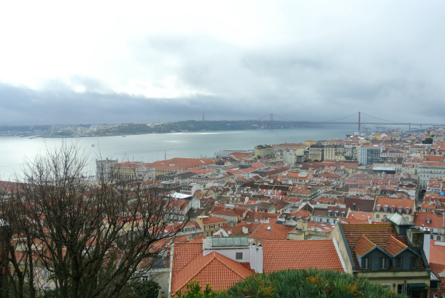 view from Sao Jorge Castle in Lisbon