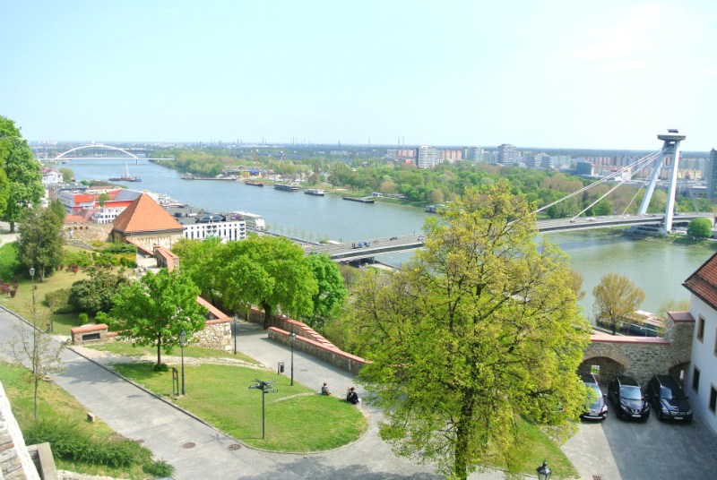 view from Bratislava Castle