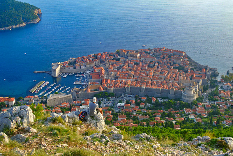 View over Old Town in Dubrovnik