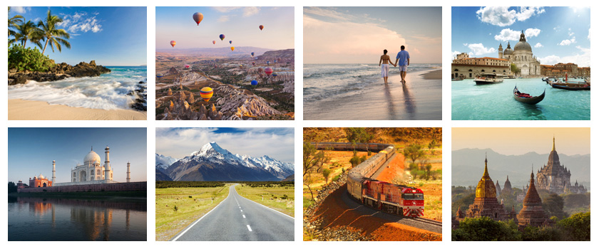 Travel collage