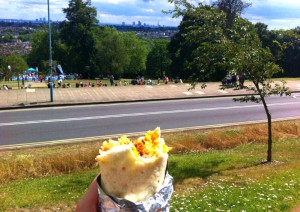 food market at Alexandra Park in London