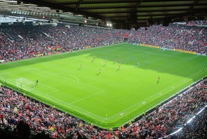 Trafford stadium in Manchester
