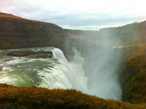 Gulfoss waterfall in Iceland