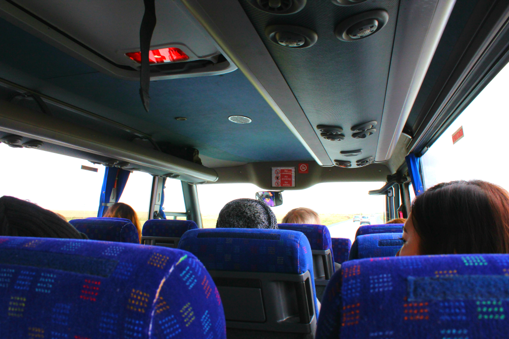Bus tour in Iceland
