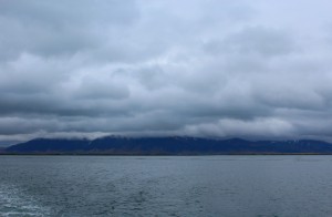 view over Reykjavik coast, Iceland