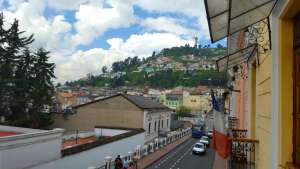 View from the Hump Day Hostel in Quito