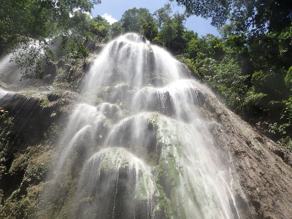 Tumalog Falls in Oslob, Cebu