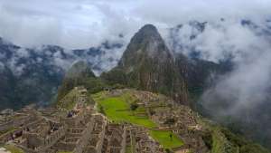 panoramic view over Machu Picchu