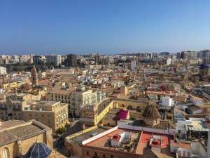 Views from Micalet tower in Valencia