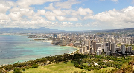 view over Honolulu