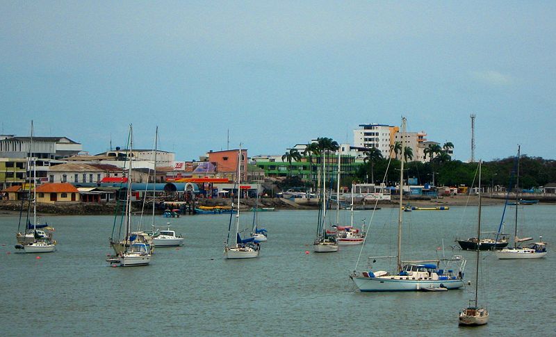harbour of Bahia in Ecuador