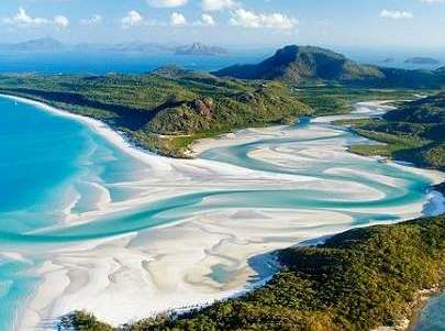 view over whitehaven beach