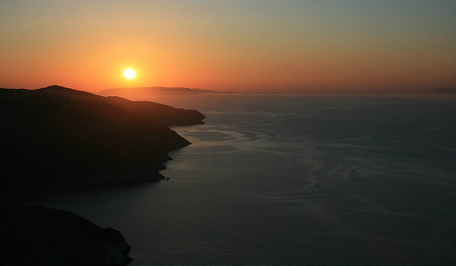 sunset at folgandros