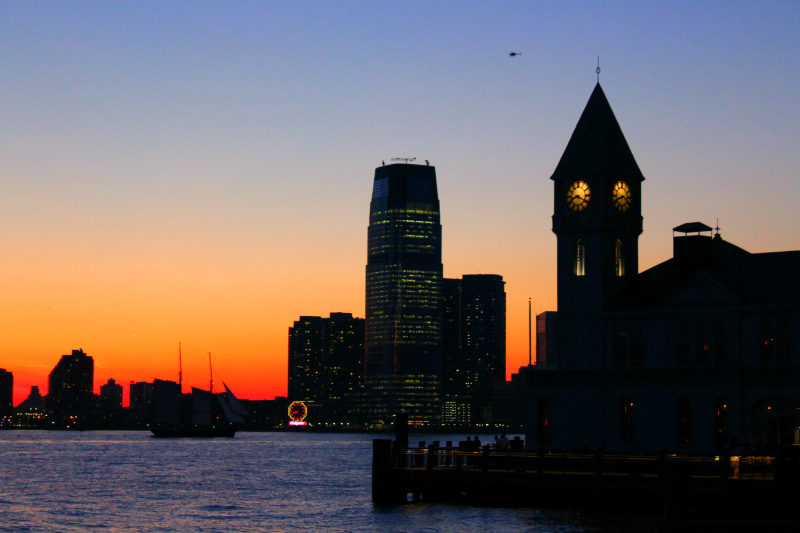 Battery Park sunset