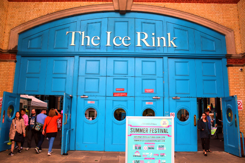 ice rink at Alexandra Palace