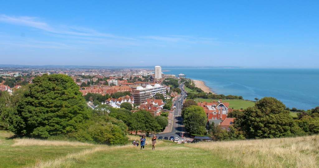 view over eastbourne