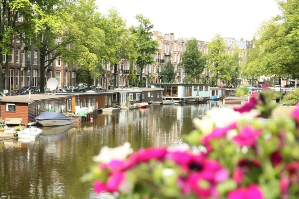 houseboats in Amsterdam