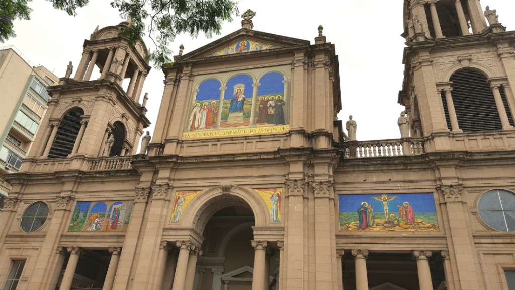 The historic centre in Porto Alegre