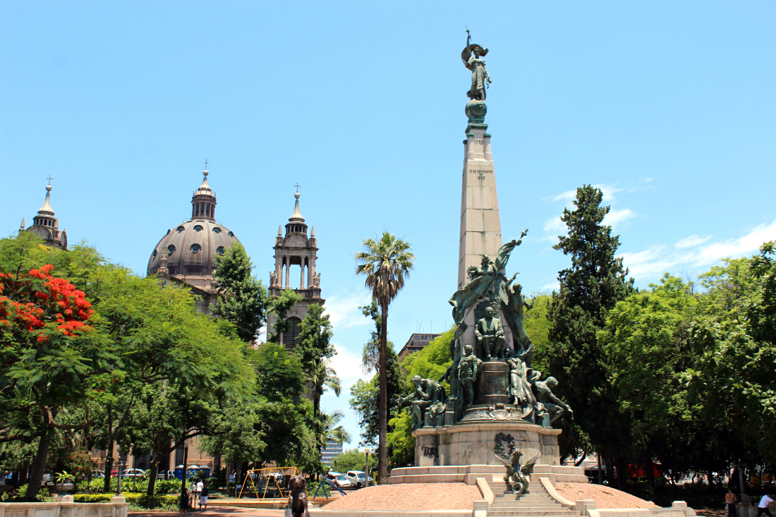 The historic centre in Porto Alegre